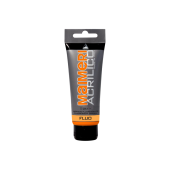Краска акриловая Maimeri Acrilico Fluorescent Orange (Оранжевый флуоресцентный), 75 мл