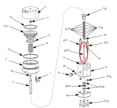 Graco 245850 Стержень иглы и шара дозирующего клапана Xtreme Mix™