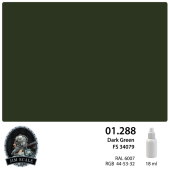 Краска акриловая Jim Scale 01.288 цвет Dark Green FS 34079, 18 мл