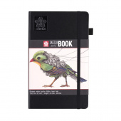 Sakura Скетчбук 140 г/м2 13 x 21 см 80 листов, твердая обложка, черный