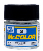 Mr. Hobby Краска 10 мл  C2 BLACK