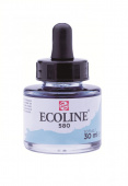 Акварель жидкая Ecoline банка 30 мл №580 Pastel blue (Синий пастельный)