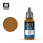 Vallejo Game Color Brown Ink Коричневые чернила, 17 мл