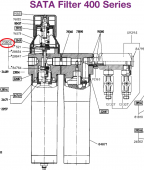 SATA 23804 Клапан давления для фильтров серий 300 и 400