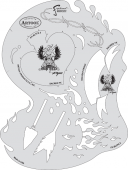 Трафарет Artool BLASTED FX TEMPLATE SACRED (FH BLTFX 5)