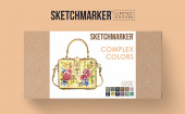 Набор маркеров Sketchmarker Complex Color лимитированный (12 шт. + линер + альбом)