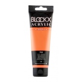 Оранжевый флуо, краска акриловая Blockx Artist, 250 мл