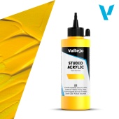 Краска Vallejo Acrylic Studio #22 Cadmium Yellow Deep (Кадмий желтый темный), 200 мл