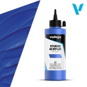 Краска Vallejo Acrylic Studio #25 Cobalt Blue - Hue (Кобальт синий), 200 мл