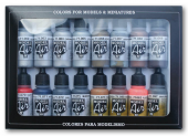 71181 Набор красок Vallejo Metallic Effects (16 цветов)
