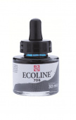 Акварель жидкая Ecoline банка 30 мл №706 Deep grey (Серый насыщенный)