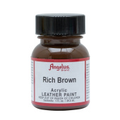 Краска для кожи и ткани Angelus Leather Acrylic Paint 181 Rich brown, 29,5 мл