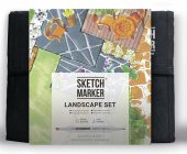 Набор маркеров Sketchmarker Landscape (36 шт. 'Ландшафт' + сумка-органайзер)