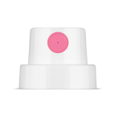 Кэп Rosa Fat 9005 белый с розовой вставкой 12см