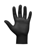 Jeta Safety Нескользящие нитриловые перчатки NATRIX черные, 50 шт., размер 9/L