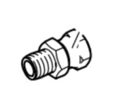 Graco 190451 Переходник с шарнирной гайкой (адаптер) 1/2 NPT(M) x 1/2 NPS(F)