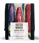 Набор маркеров Sketchmarker Basic 6 (12 шт. + сумка-органайзер)