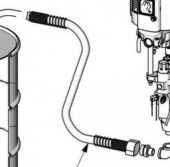 Graco 247301 Шланг всасывающего патрубка УБР Xtreme, King, 1,8 м, 1 "