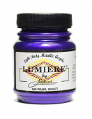 Нерастекающаяся металлическая краска по тканям Jacquard Lumiere жемчужно-фиолетовая 67 мл