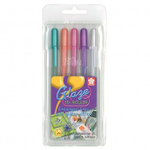 Набор гелевых ручек Sakura Glaze Light, 5 шт. в блистере