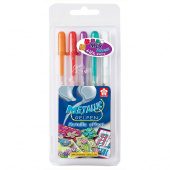 Набор гелевых ручек Sakura Gelly Roll Metallic 5 цветов (разноцветные) в блистере