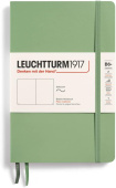 Leuchtturm1917 Блокнот Classic, B6, 80 г/м2, 123 стр., нелинованный, мягкая обложка, цвет шалфей