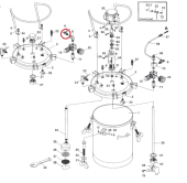 Iwata 04015170 Двухходовой клапан (впуск воздуха) красконагнетательного бака серии PET