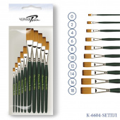 Черная Речка К-6604-SETПЛ Набор кистей 10 шт.