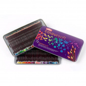Derwent Набор цветных карандашей Coloursoft 72 шт. в металлическом пенале