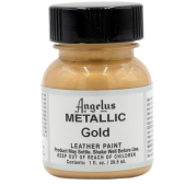 Краска для кожи и ткани Angelus Leather Metallic Paint 732-01-072 Gold, 29,5 мл