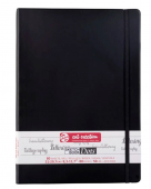 Royal Talens Блокнот для зарисовок Art Creation, 80 г/кв. м, 21*29,7 см, 80 листов в точку, твердая обложка, черный