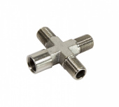 JAS 3012 Разветвитель, 1 вход (гайка), 3 выхода (штуцер)