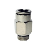 Pegas 6108 Фитинг прямой металлический 8 мм, наружная резьба 1/4"