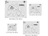 Набор трафаретов Artool FH BH 3 - Boneheadz (Eight8Dead)