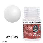Jim Scale 07.380S Лак спиртовой полуматовый Semi Matt Varnish, 30 мл