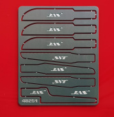 JAS 48251 Набор пилок по пластику к ножу с цанговым зажимом, 7 шт./уп