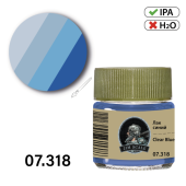 Jim Scale 07.318 Лак синий Clear blue, 10 мл