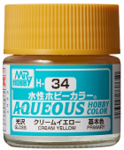 Mr. Hobby Краска 10 мл H34 CREAM YELLOW