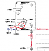 SATA 142638 Набор уплотнительных колец (5 шт.) для бачка graph 1, 2, 4