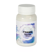 Гуашь Альбатрос оформительская белая, 100 мл