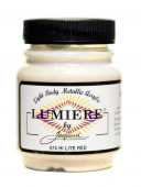 Нерастекающаяся металлическая краска по тканям Jacquard Lumiere красная светлая 67 мл