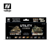 70201 Vallejo Набор красок Model Color Set – Utility Paint Set WWII & WWIII (8 цветов)