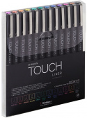 Набор капиллярных ручек TOUCH LINER 0.1 мм (разноцветные) 12 шт. в блистере