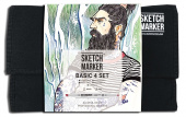 Набор маркеров Sketchmarker Basic 4 (24 шт. + сумка-органайзер)