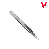 Vallejo T12007 Плоский закруглённый пинцет из нержавеющей стали (120 мм)