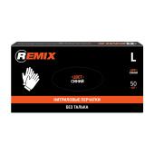 REMIX Перчатки нитриловые, цвет синий, размер L, 25 пар/упак