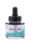Акварель жидкая Ecoline банка 30 мл №654 Fir green (Зеленый сосновый)
