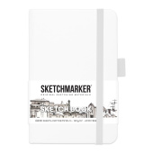 Sketchmarker Блокнот для зарисовок 140 г/кв. м, 80 л, 9*14 см, твердая обложка, белый