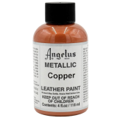 Краска для кожи и ткани Angelus Leather Metallic Paint 732-04-141 Copper, 118 мл