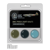 Набор спиртовых красок Jim Scale 02.222 “ВВС РККА (АМТ-4/6/7)”